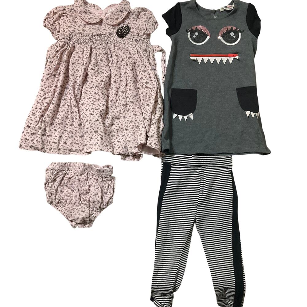 First Impressions | H&M Bundle Dresses for Toddler Girl 24M Floral Pink Gray